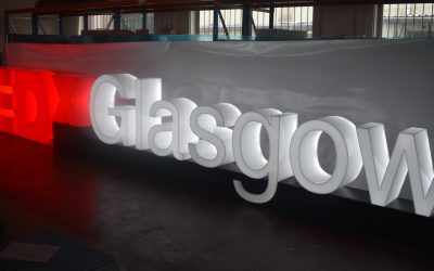 8m signage lights up TEDx Glasgow